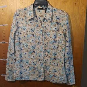 Button-Down Floral Print NY & CO. Shirt